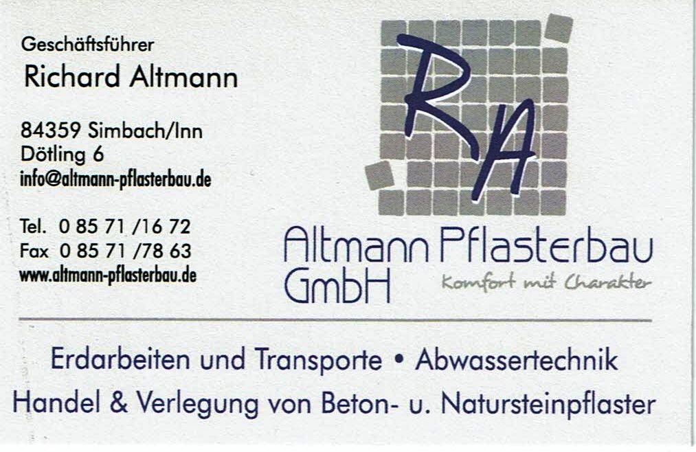 Altmann Pflasterb Adresse